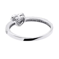 14K White Gold Diamond Heart Ring 0.25ct -Urban Jewels Shop 14k gold diamond heart ring 029ct backwh