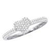14K White Gold Diamond Heart Ring 0.25ct