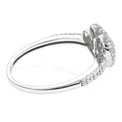 14K White Gold Diamond Heart Ring For Women 0.39ct -Urban Jewels Shop 14k gold diamond heart ring 039ct p 42967 backwh