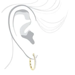 14K White Gold Oval Diamond Hoop Earrings For Women 0.71ct 10 14K White Gold Oval Diamond Hoop Earrings For Women 0.71ct -Urban Jewels Shop 14k gold diamond hoop earrings 071ct p 40622 bodye