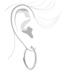 14K White Gold Diamond Hoop Earrings 1.2ct 11 14K White Gold Diamond Hoop Earrings 1.2ct -Urban Jewels Shop 14k gold diamond hoop earrings 126ct p 40994 bodwh