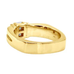 14K White Gold Diamond Men's Wedding Ring 0.60ct 6mm -Urban Jewels Shop 14k gold diamond mens wedding ring 060ct p 25539 backye