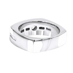 14K White Gold Diamond Men's Wedding Ring 0.74ct -Urban Jewels Shop 14k gold diamond mens wedding ring 074ct p 25596 backwh