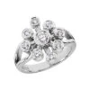 14K White Gold Diamond Right Hand Ring 0.69ct