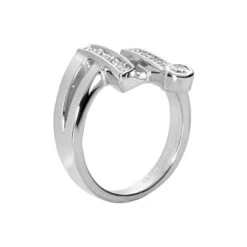 14K White Gold Diamond Right Hand Women's Ring 0.36ct 21.1mm 6 14K White Gold Diamond Right Hand Women's Ring 0.36ct 21.1mm -Urban Jewels Shop 14k gold diamond right hand womens ring 036ct p 29805 back white