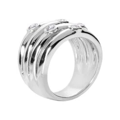 14K White Gold Diamond Right Hand Women's Ring 0.50ct 6 14K White Gold Diamond Right Hand Women's Ring 0.50ct -Urban Jewels Shop 14k gold diamond right hand womens ring 050ct p 29781 back white