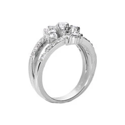 14K White Gold Diamond Right Hand Women's Ring 0.66ct -Urban Jewels Shop 14k gold diamond right hand womens ring 066ct p 29796 back white