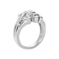 14K White Gold Diamond Right Hand Women's Ring 0.70ct -Urban Jewels Shop 14k gold diamond right hand womens ring 070ct p 29726 back white