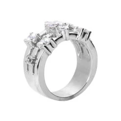 14K White Gold Diamond Right Hand Women's Ring 1.65ct 6 14K White Gold Diamond Right Hand Women's Ring 1.65ct -Urban Jewels Shop 14k gold diamond right hand womens ring 165ct p 29770 back white