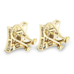 14K Yellow Gold Diamond Stud Earrings 1ct -Urban Jewels Shop 14k gold diamond stud earrings 105ct p 79 backye