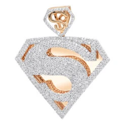 14K Yellow Gold Diamond Superman Pendant For Men 4.5ct 10 14K Yellow Gold Diamond Superman Pendant For Men 4.5ct -Urban Jewels Shop 14k gold diamond superman pendant charm 450ct p 47 ro