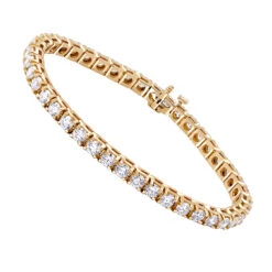 14K Yellow Gold Women's Diamond Tennis Bracelet Round Diamonds 9.72ct 9 14K Yellow Gold Women's Diamond Tennis Bracelet Round Diamonds 9.72ct -Urban Jewels Shop 14k gold diamond tennis bracelet round diamonds 972ct p 255 ro