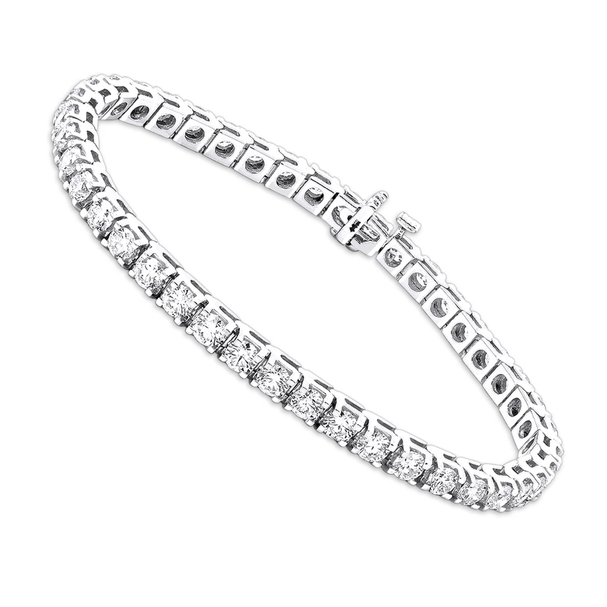 14K Yellow Gold Women's Diamond Tennis Bracelet Round Diamonds 9.72ct 2 14K Yellow Gold Women's Diamond Tennis Bracelet Round Diamonds 9.72ct - Image 2