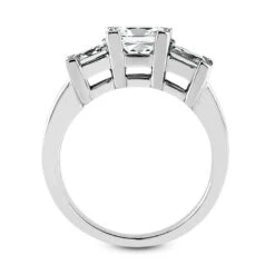 14K White Gold Diamond Three Stone Engagement Ring 0.80ct 3.5mm -Urban Jewels Shop 14k gold diamond three stone engagement ring 080ct p 24688 additional white