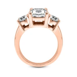 14K White Gold Diamond Three Stones Engagement Ring 0.70ct 2.5mm -Urban Jewels Shop 14k gold diamond three stones engagement ring 070ct p 24557 additional rose