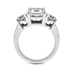 14K White Gold Diamond Three Stones Engagement Ring 0.70ct 2.5mm -Urban Jewels Shop 14k gold diamond three stones engagement ring 070ct p 24557 additional white