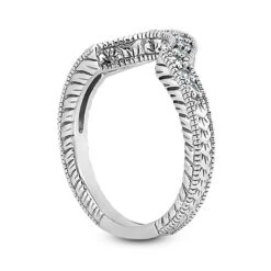 Thin 14K White Gold Diamond Unique Engagement Band 0.24ct 9 Thin 14K White Gold Diamond Unique Engagement Band 0.24ct -Urban Jewels Shop 14k gold diamond unique engagement band 024ct p 23712 back white 20220426