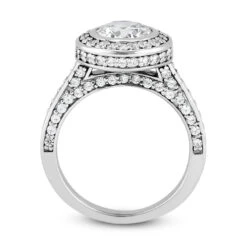 14K White Gold Diamond Unique Engagement Ring 1.44ct 2.2mm -Urban Jewels Shop 14k gold diamond unique engagement ring 144ct p 23736 additional white
