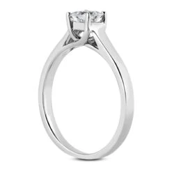 14K White Gold Four-Prong Solitaire Engagement Ring 0.23ct -Urban Jewels Shop 14k gold four prong solitaire engagement ring 023ct p 23223 back white 20220426