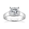 14K White Gold Four-Prong Solitaire Engagement Ring 0.23ct