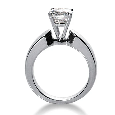 14K White Gold Four-Prong Solitaire Engagement Ring 0.40ct 2.03mm 7 14K White Gold Four-Prong Solitaire Engagement Ring 0.40ct 2.03mm - Image 7