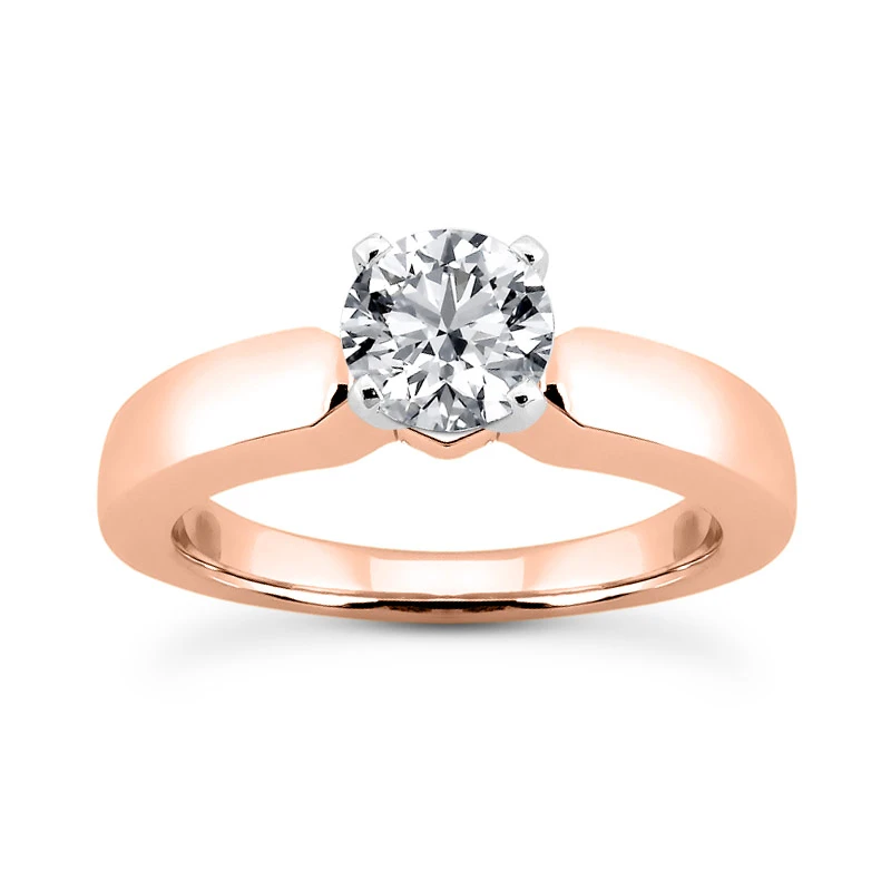 14K White Gold Four-Prong Solitaire Engagement Ring 0.40ct 2.03mm 3 14K White Gold Four-Prong Solitaire Engagement Ring 0.40ct 2.03mm - Image 3