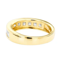 14K Yellow Gold G/VS Princess Cut Diamond Wedding Band 1.75ct 9 14K Yellow Gold G/VS Princess Cut Diamond Wedding Band 1.75ct -Urban Jewels Shop 14k gold gvs princess cut diamond wedding band 175ct backye