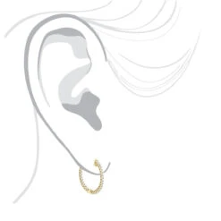 14K Yellow Gold Inside Out Diamond Hoop Earrings 1.85ct -Urban Jewels Shop 14k gold inside out diamond hoop earrings 185ct p 6267 bodye