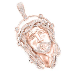 Hip Hop 14K White Gold Jesus Face Diamond Pendant For Men 3.55ct 8 Hip Hop 14K White Gold Jesus Face Diamond Pendant For Men 3.55ct -Urban Jewels Shop 14k gold jesus face diamond pendant 355ct p 181 ro