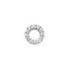 14K White Gold Ladies Circle Diamond Necklace 1.05ct