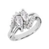 14K White Gold Ladies Diamond Ring 1.21ct