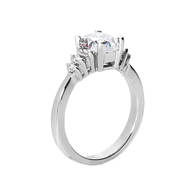 Ultra Thin 14K White Gold Ladies Diamond Ring 1.28ct 3 Ultra Thin 14K White Gold Ladies Diamond Ring 1.28ct - Image 3