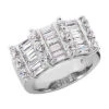 14K White Gold Ladies Diamond Ring 1.50ct 10.1mm
