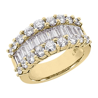 14K White Gold Ladies Diamond Ring 3.58ct 10.7mm 2 14K White Gold Ladies Diamond Ring 3.58ct 10.7mm - Image 2