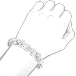 14K Yellow Gold Unique Diamond Bracelet For Men 4.5ct 8 14K Yellow Gold Unique Diamond Bracelet For Men 4.5ct -Urban Jewels Shop 14k gold mens diamond bracelet 450ct p 7003 bodwh