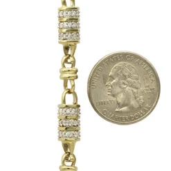 14K Yellow Gold Men's Diamond Chain Necklace For Sale 8-15 Carats By Luxurman -Urban Jewels Shop 14k gold mens diamond chain necklace for sale 11 carats by luxurman rulerye