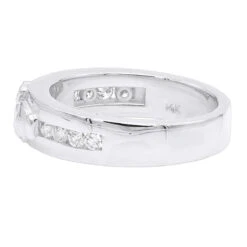 Ornamented 14K Yellow Gold Men's Diamond Wedding Ring 0.24ct -Urban Jewels Shop 14k gold mens diamond wedding ring 024ct p 27673 backwh