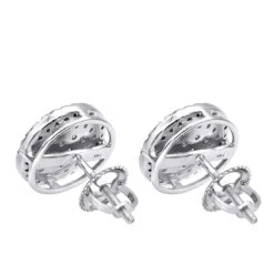 14K White Gold Pave Diamond Earrings For Men & Women 3/4ct Studs Real Diamonds 9 14K White Gold Pave Diamond Earrings For Men & Women 3/4ct Studs Real Diamonds -Urban Jewels Shop 14k gold pave diamond earrings for men women 34ct studs real diamonds backwh