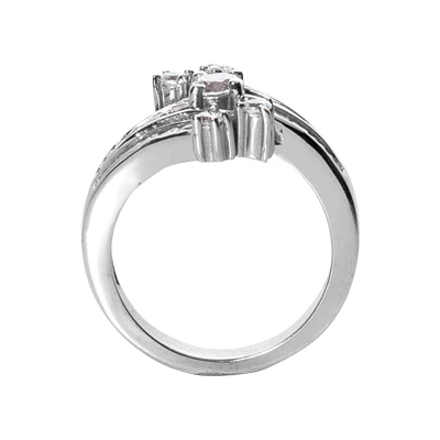 14K White Gold Right Hand Diamond Ladies Ring 0.79ct 3 14K White Gold Right Hand Diamond Ladies Ring 0.79ct - Image 3