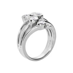 14K White Gold Right Hand Diamond Ring 1.10ct -Urban Jewels Shop 14k gold right hand diamond ring 110ct p 29746 back white
