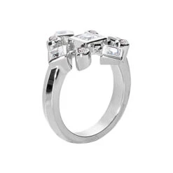14K White Gold Right Hand Diamond Ring 1.20ct -Urban Jewels Shop 14k gold right hand diamond ring 120ct p 29751 back white