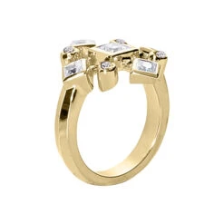 14K White Gold Right Hand Diamond Ring 1.20ct -Urban Jewels Shop 14k gold right hand diamond ring 120ct p 29751 back yellow