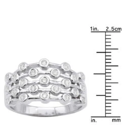 14K White Gold Right Hand Ladies Diamond Ring 0.46ct 11 14K White Gold Right Hand Ladies Diamond Ring 0.46ct -Urban Jewels Shop 14k gold right hand ladies diamond ring 046ct p 29824 rulerwh