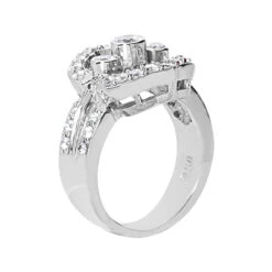 14K White Gold Right Hand Ladies Diamond Ring 0.80ct -Urban Jewels Shop 14k gold right hand ladies diamond ring 080ct p 29797 back white