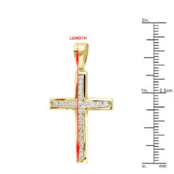 14K White Gold Round Diamond Cross Necklace 1.36ct -Urban Jewels Shop 14k gold round diamond cross necklace 136ct p 26526 rulerye