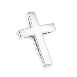14K White Gold Round Diamond Cross Pendant 1.2ct 9 14K White Gold Round Diamond Cross Pendant 1.2ct -Urban Jewels Shop 14k gold round diamond cross pendant 120ct p 26568 backwh