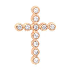14K Yellow Gold Round Diamond Cross Pendant 1.32ct 24mm -Urban Jewels Shop 14k gold round diamond cross pendant 132ct p 26520 ro