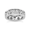14K White Gold Round Diamond Eternity Ring 0.70ct