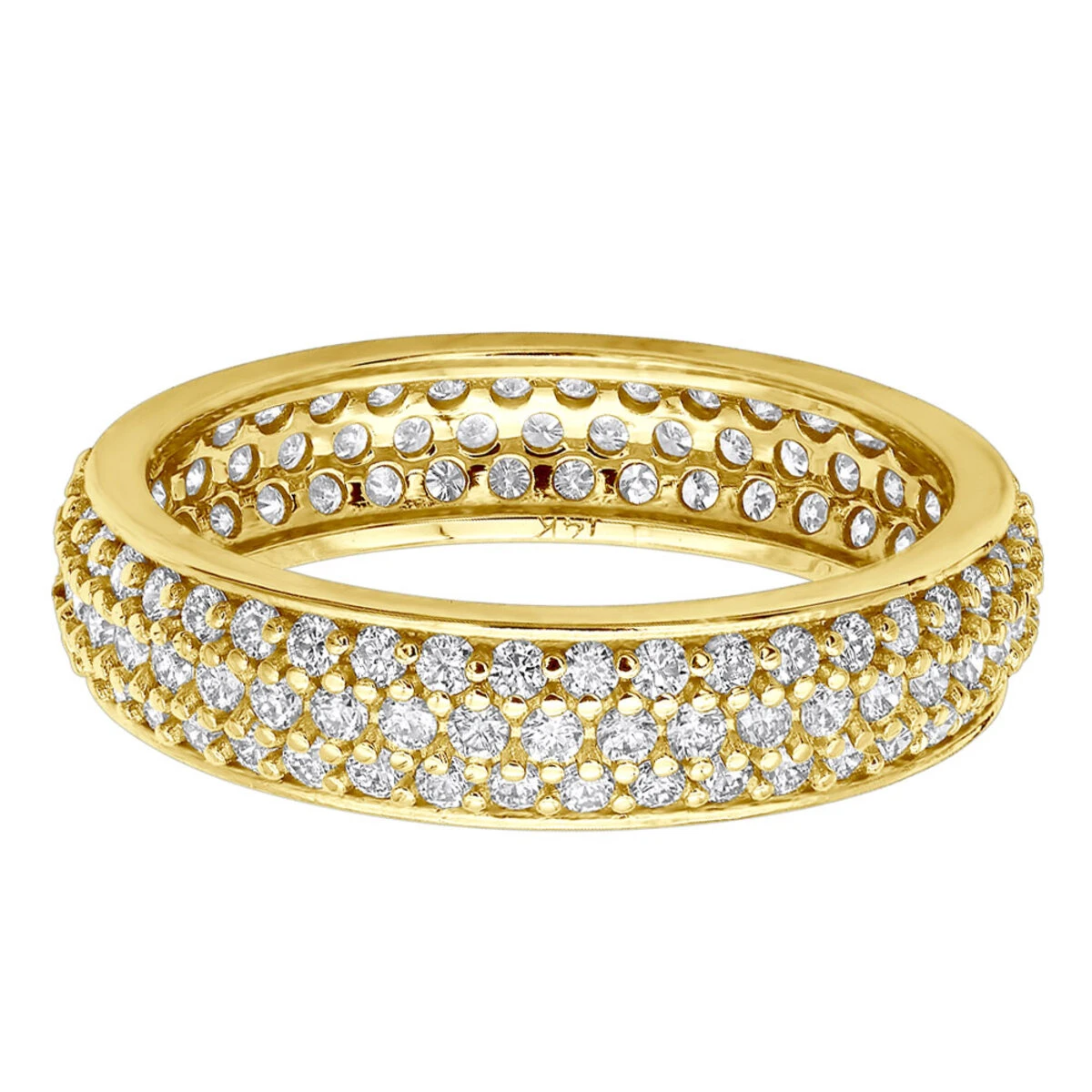 14K White Gold Round Diamond Eternity Ring 1.57ct 5 14K White Gold Round Diamond Eternity Ring 1.57ct - Image 5