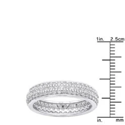 14K White Gold Round Diamond Eternity Ring 1.57ct 15 14K White Gold Round Diamond Eternity Ring 1.57ct -Urban Jewels Shop 14k gold round diamond eternity ring 157ct p 24891 rulerwh 20210206